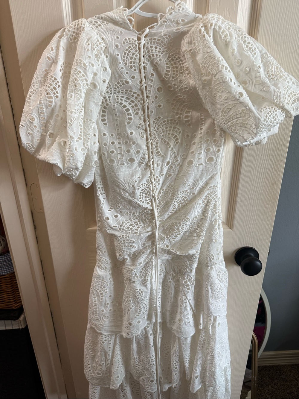 FARM Rio White Eyelet Maxi Dress - Picture 2 of 2